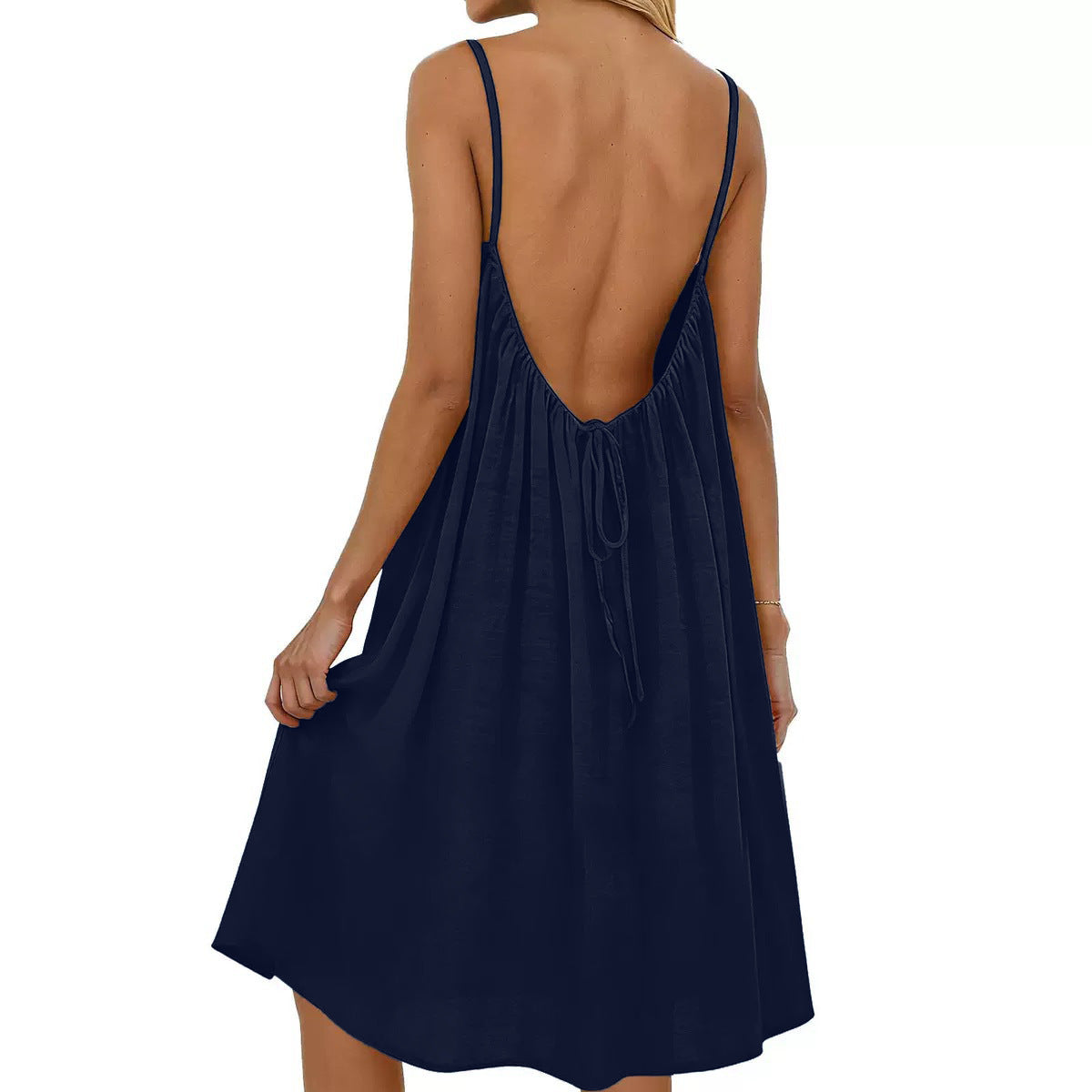 Bleamme Backless Summer Dress