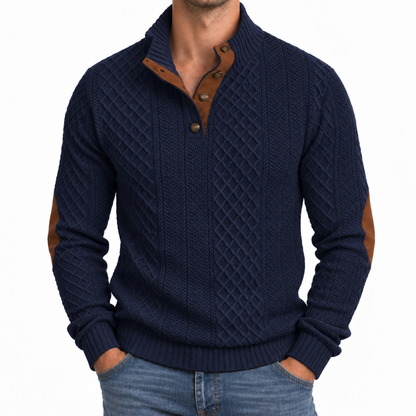 Bleamme Knit Henley Sweater