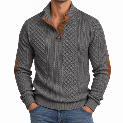 Bleamme Knit Henley Sweater