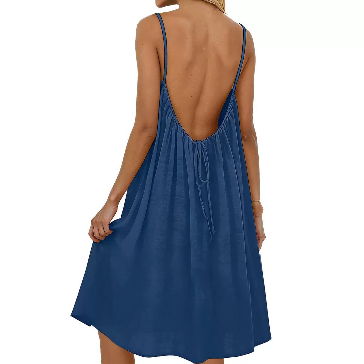 Bleamme Backless Summer Dress