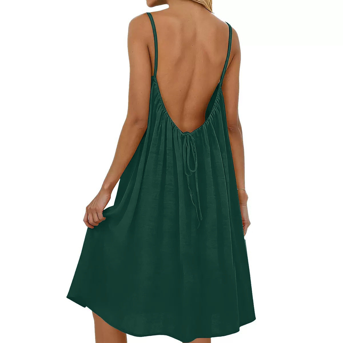Bleamme Backless Summer Dress