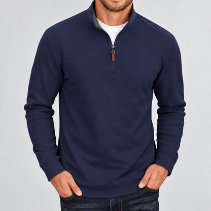 Bleamme Fleece Quarter Zip Sweater