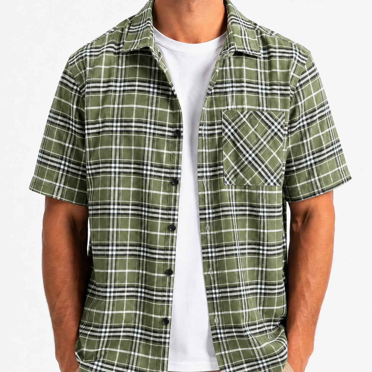 Bleamme Short Sleeve Flannel Shirt