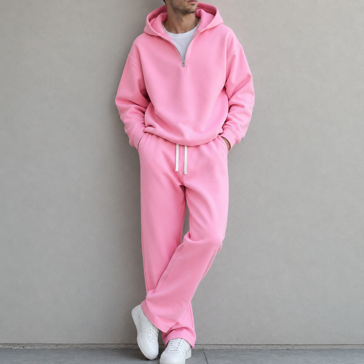 Bleamme Quarter Zip Long Set