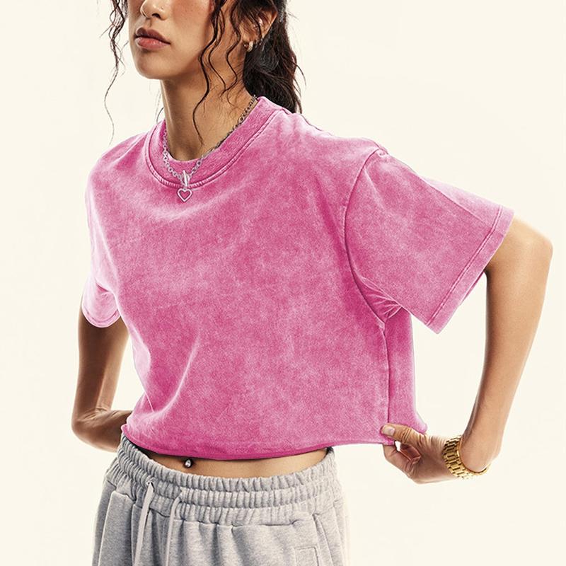 Bleamme Croped Vintage T Shirt