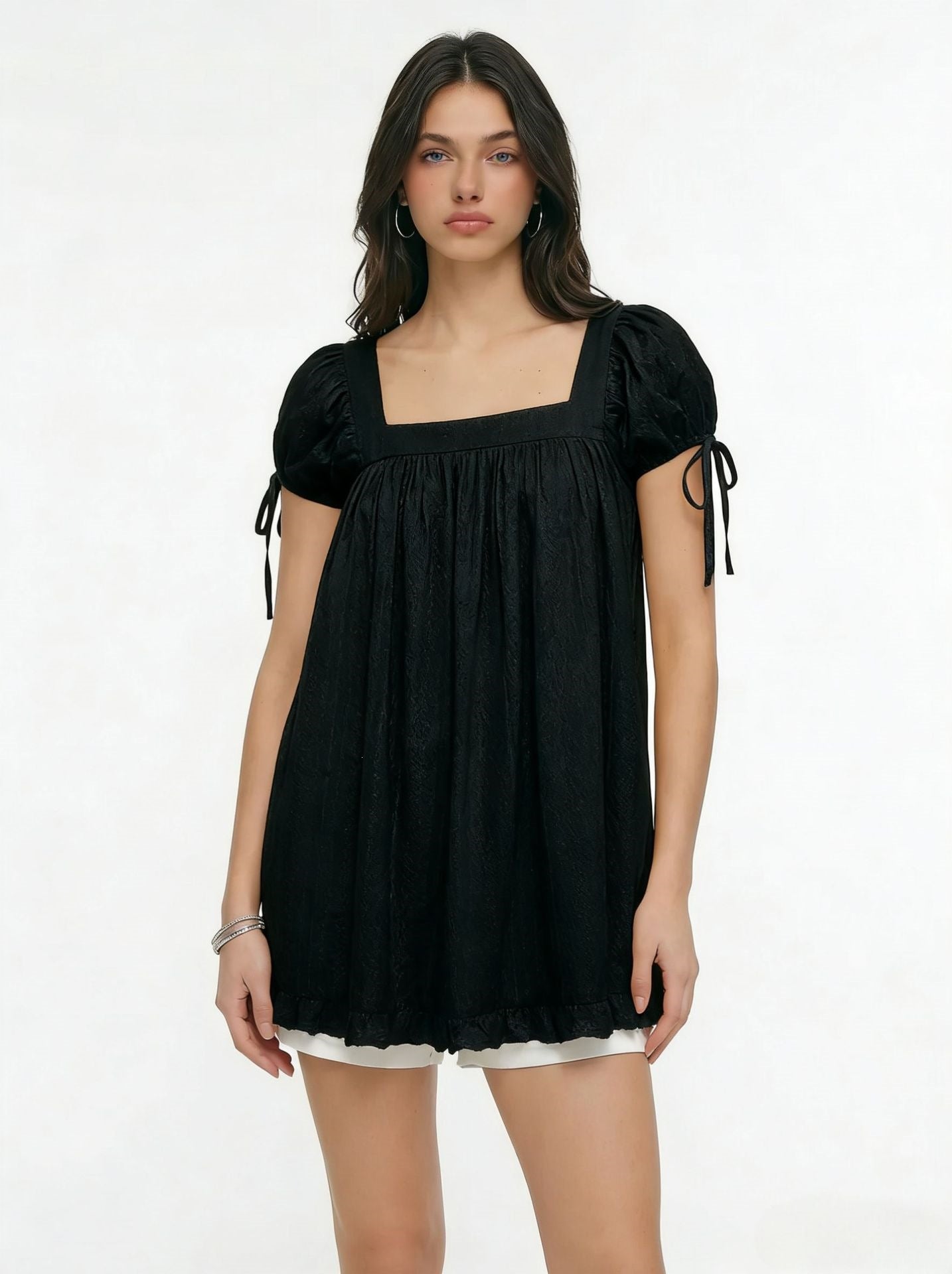 Bleamme Babydoll Mini Dress
