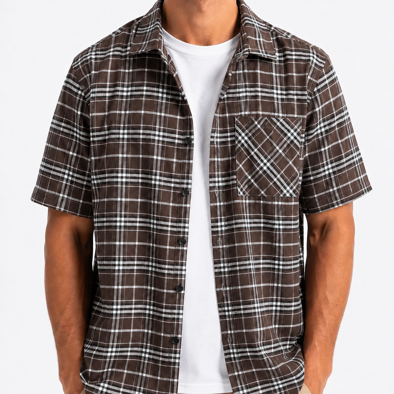 Bleamme Short Sleeve Flannel Shirt