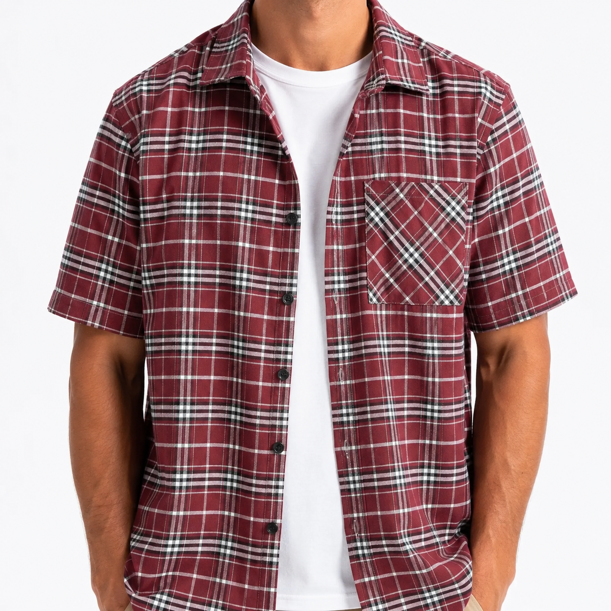 Bleamme Short Sleeve Flannel Shirt