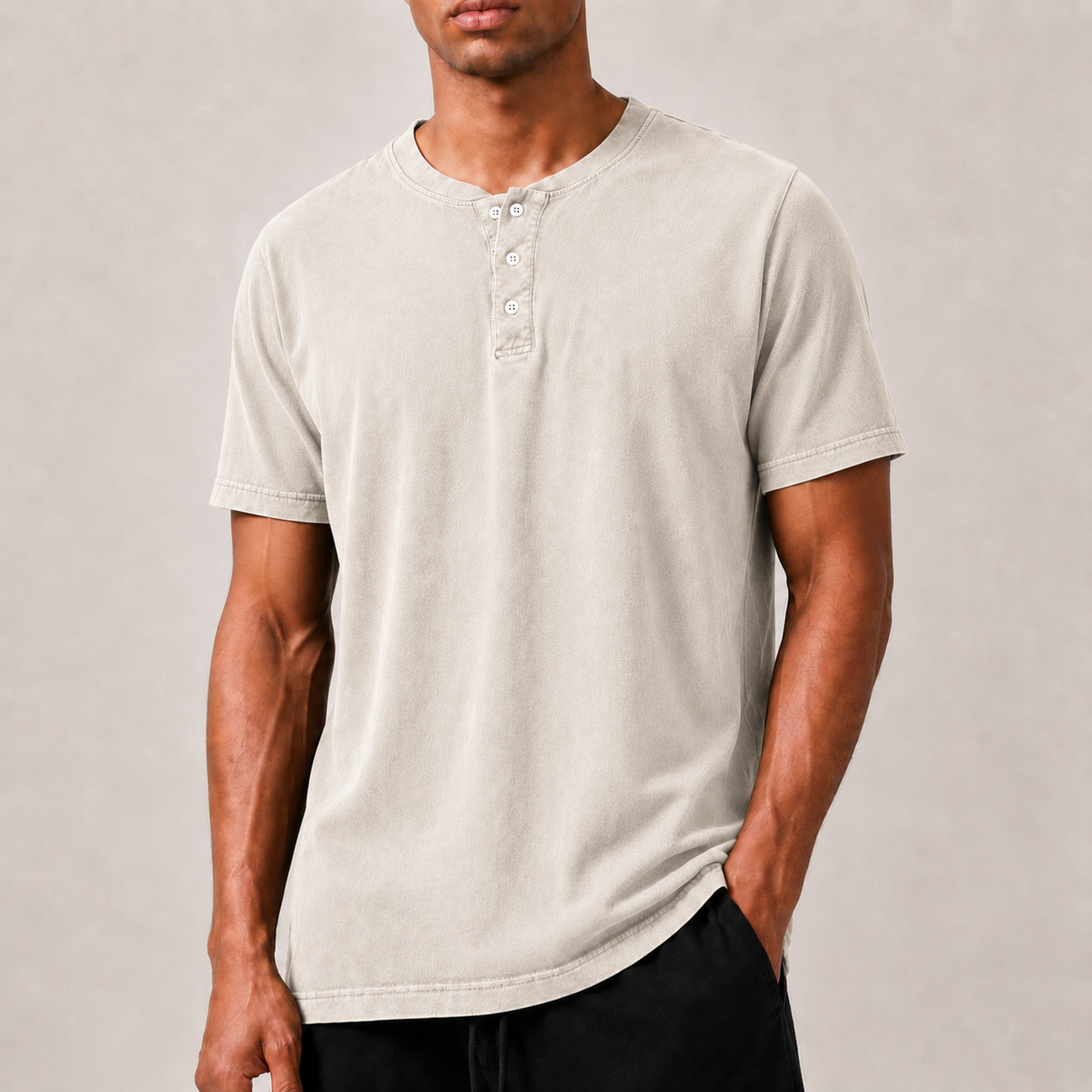 Bleamme Henley Washed T-shirt