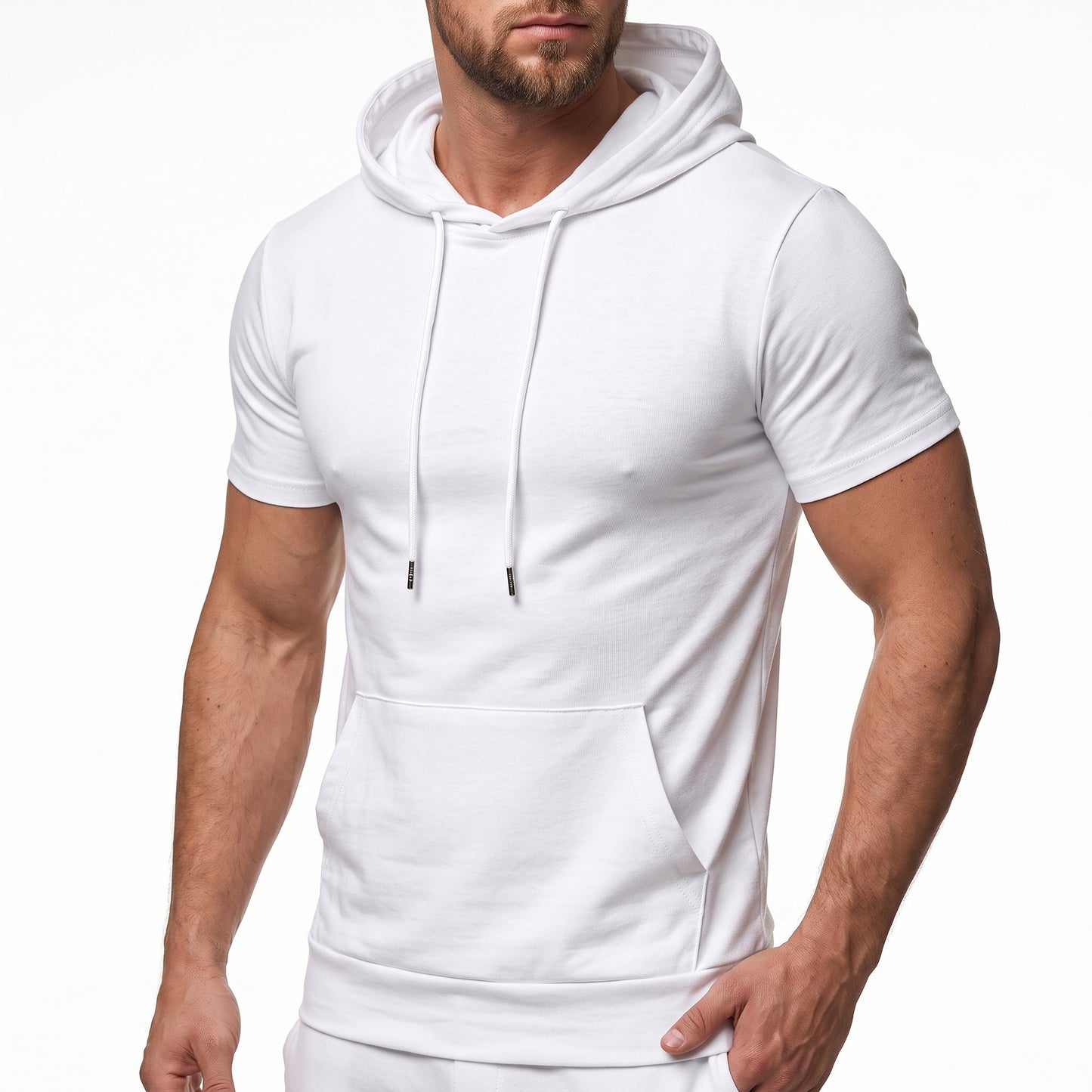 Bleamme Hooded Short Sleeve T-Shirt