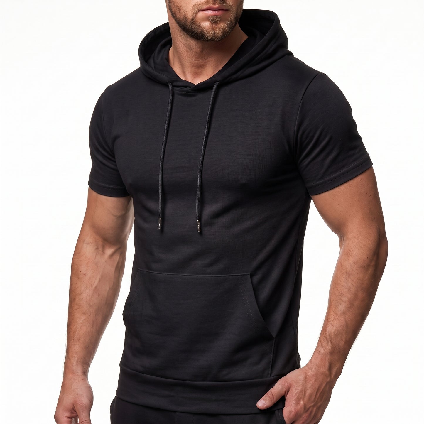 Bleamme Hooded Short Sleeve T-Shirt