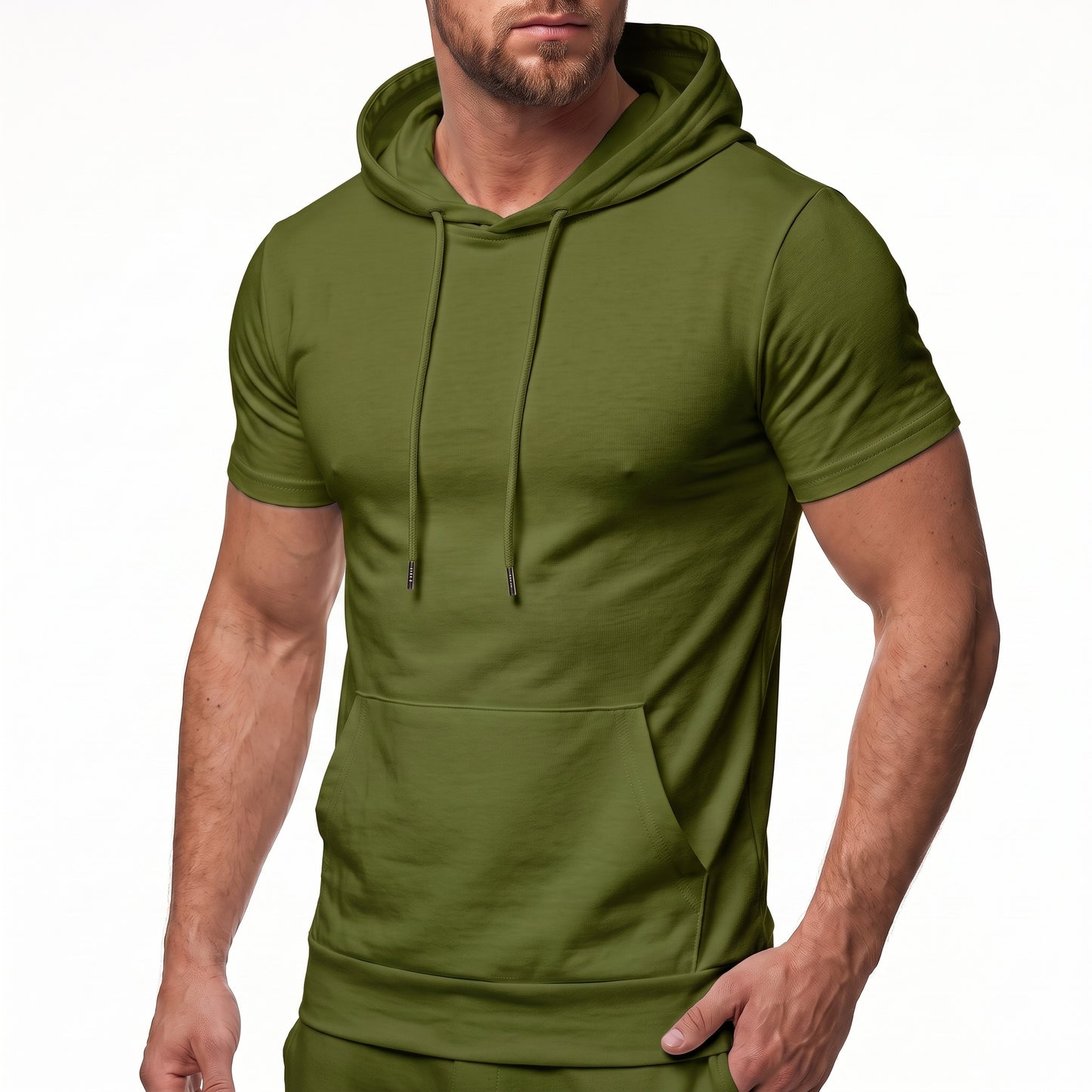 Bleamme Hooded Short Sleeve T-Shirt