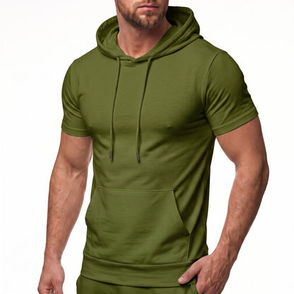 Bleamme Hooded Short Sleeve T-Shirt