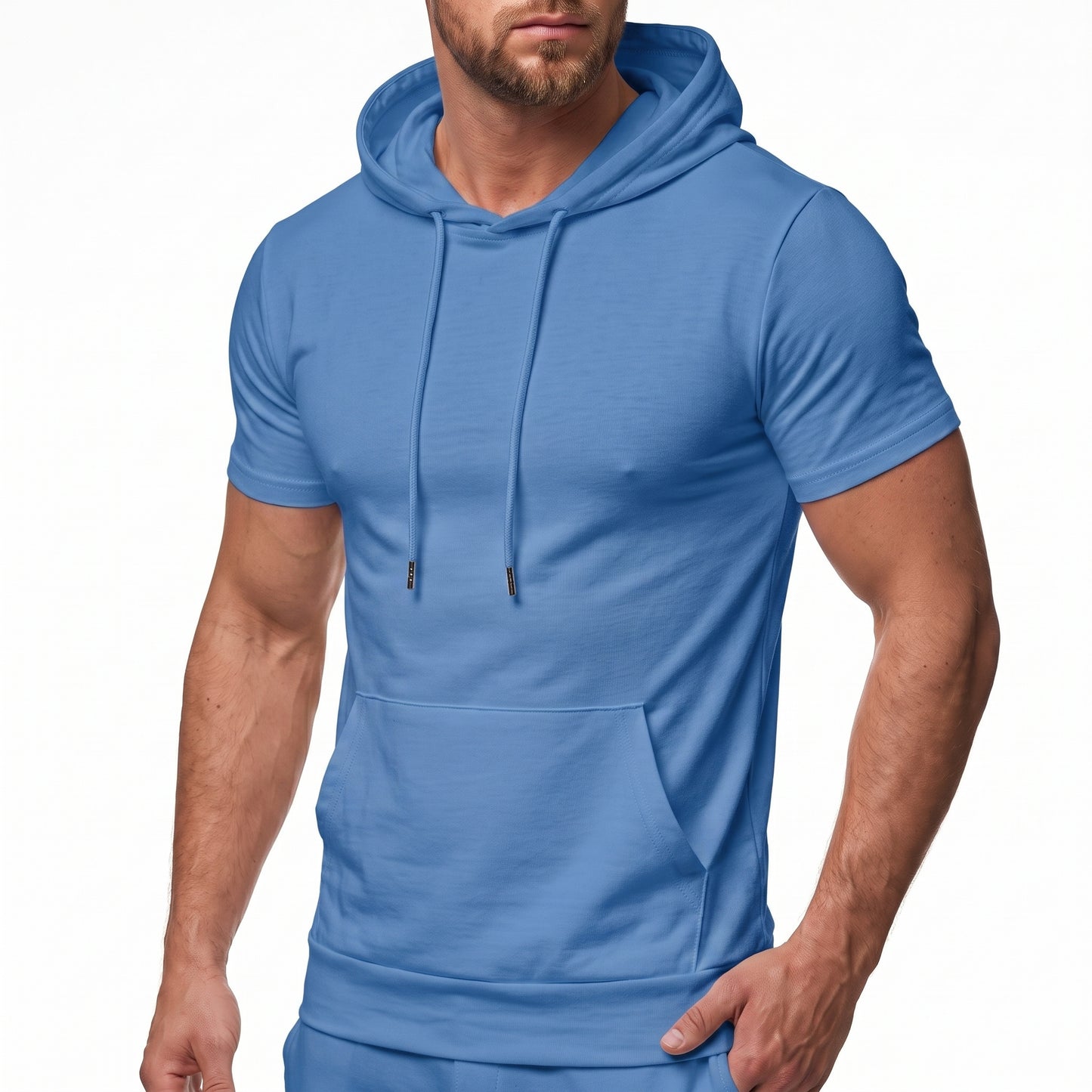 Bleamme Hooded Short Sleeve T-Shirt