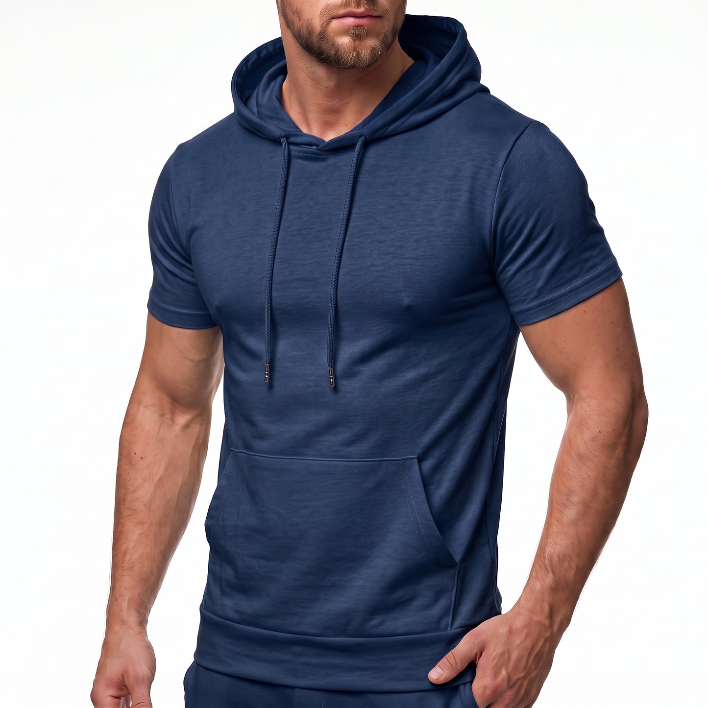 Bleamme Hooded Short Sleeve T-Shirt
