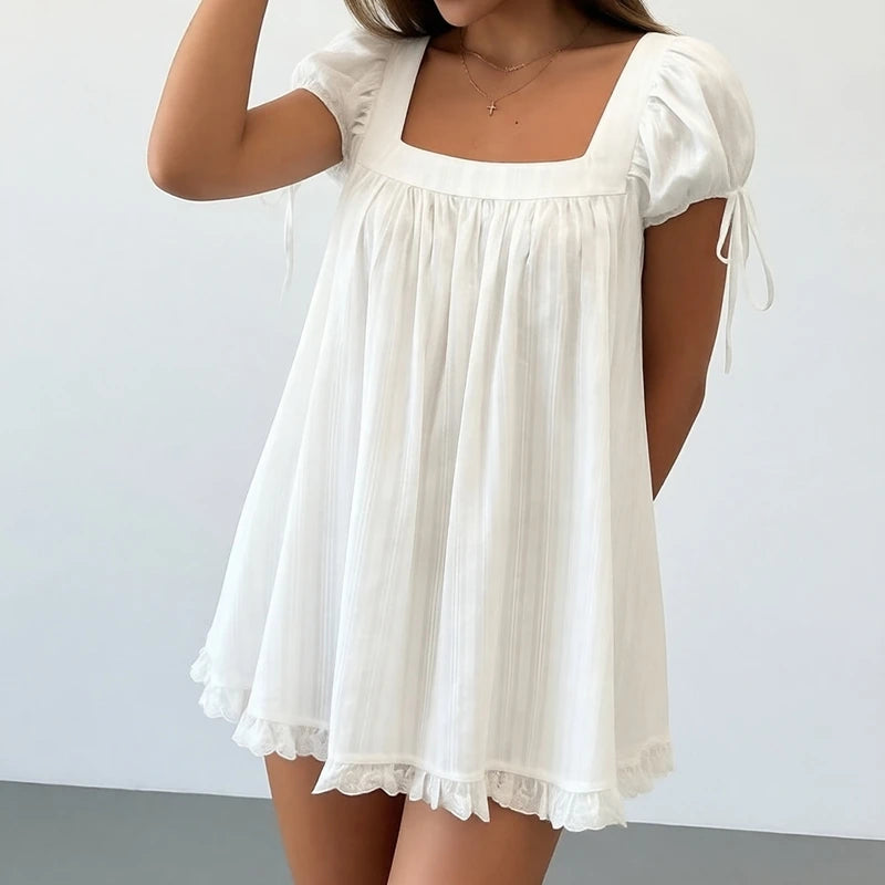Bleamme Babydoll Mini Dress