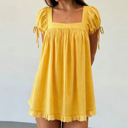 Bleamme Babydoll Mini Dress