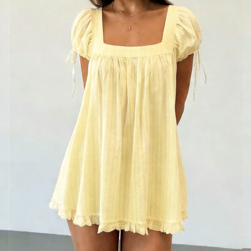 Bleamme Babydoll Mini Dress