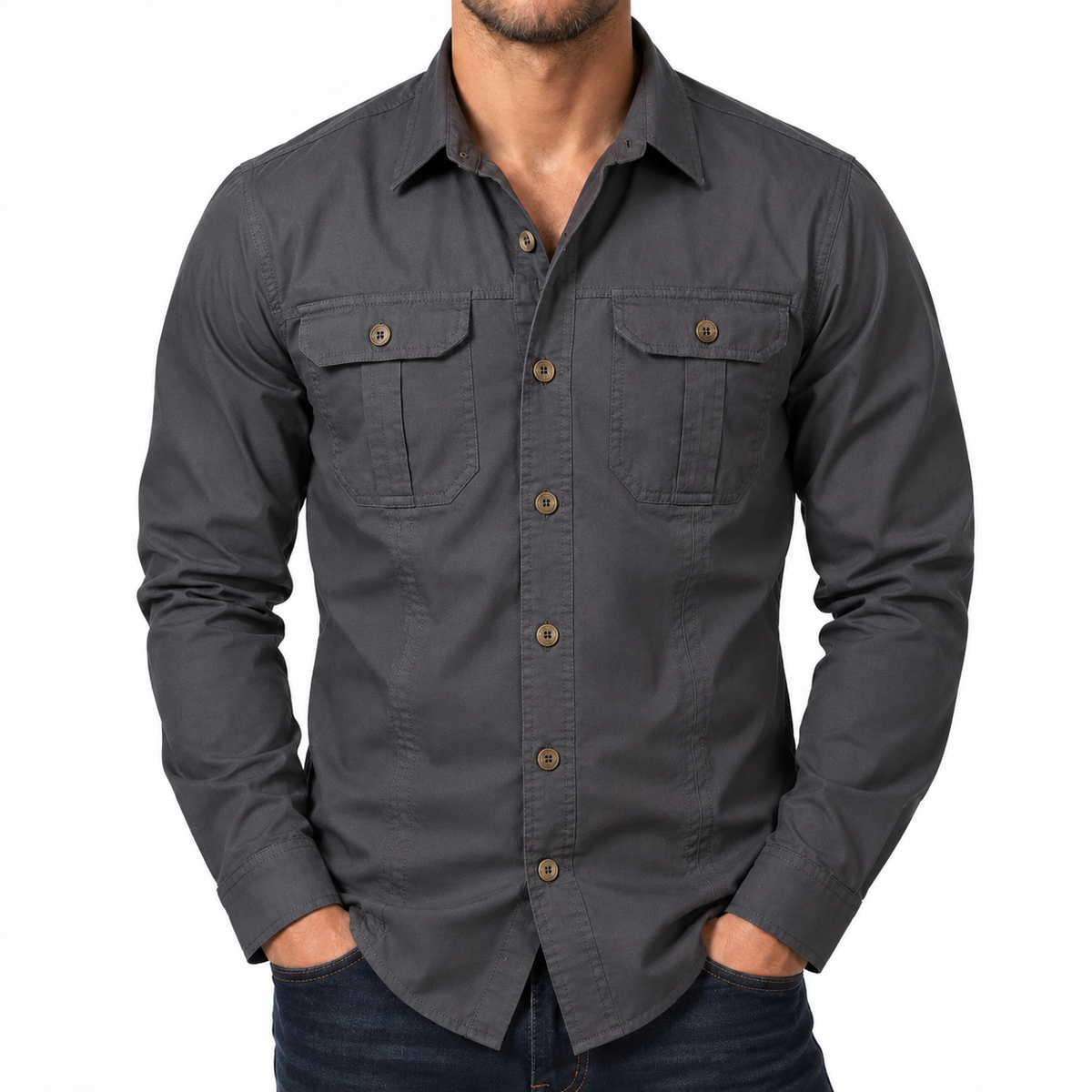 Bleamme Long-Sleeve Work Shirt
