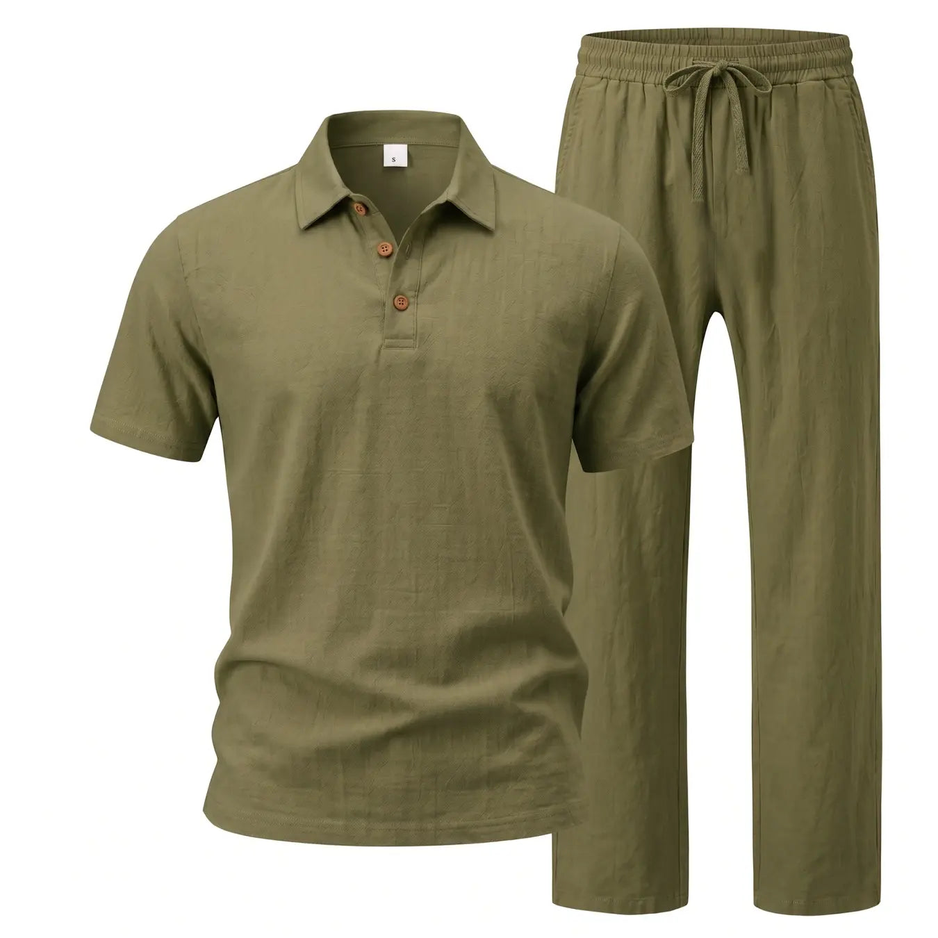 Bleamme Men Linen Two Piece Set