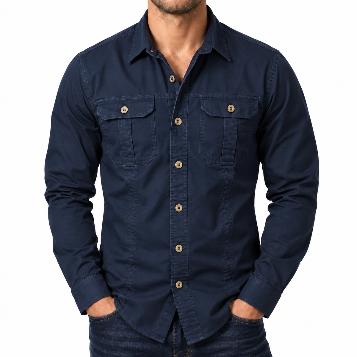 Bleamme Long-Sleeve Work Shirt