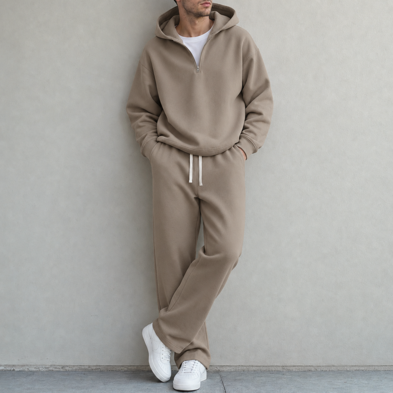 Bleamme Quarter Zip Long Set