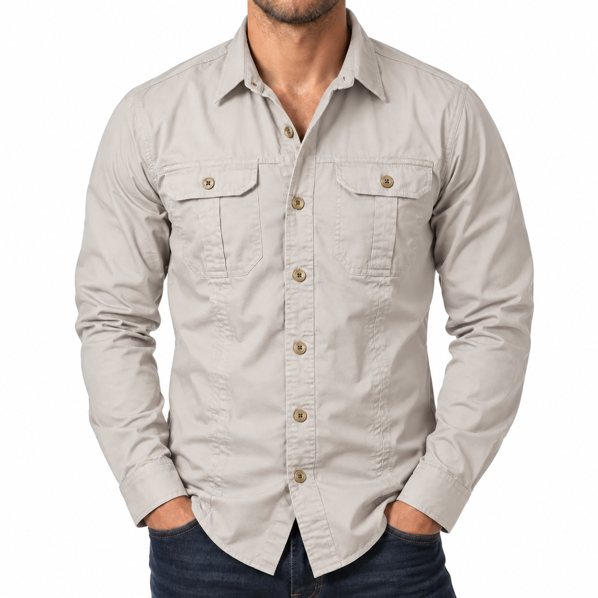 Bleamme Long-Sleeve Work Shirt