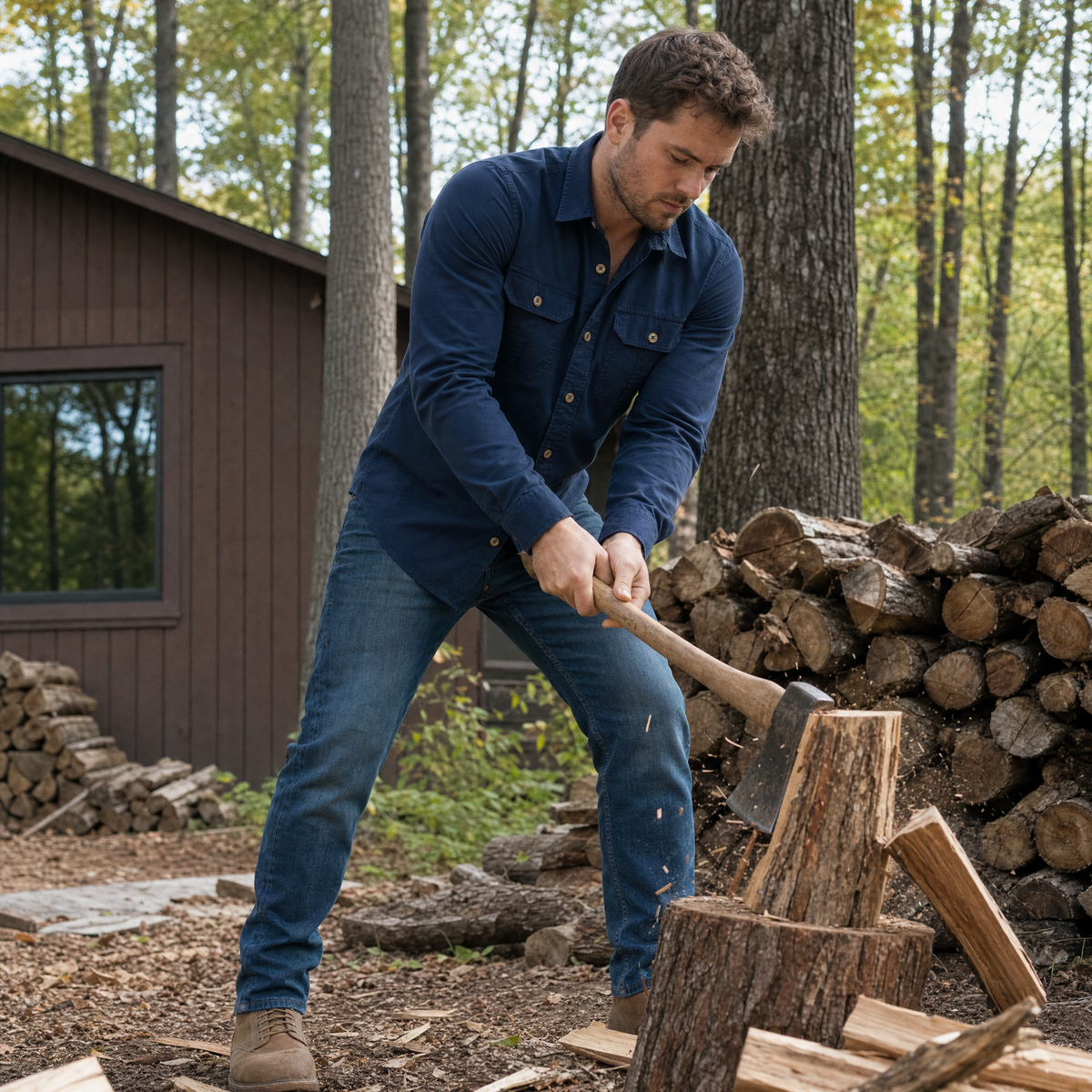 Bleamme Long-Sleeve Work Shirt